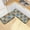 Cartoon Line Puppy, variant on Dailycode 2 Pcs Kitchen Rug Set Non Slip Absorbent Soft Floor Mats for Kitchen Bathroom Sun Faces and Moon 19.7"x27.6"+19.7"x47.2"