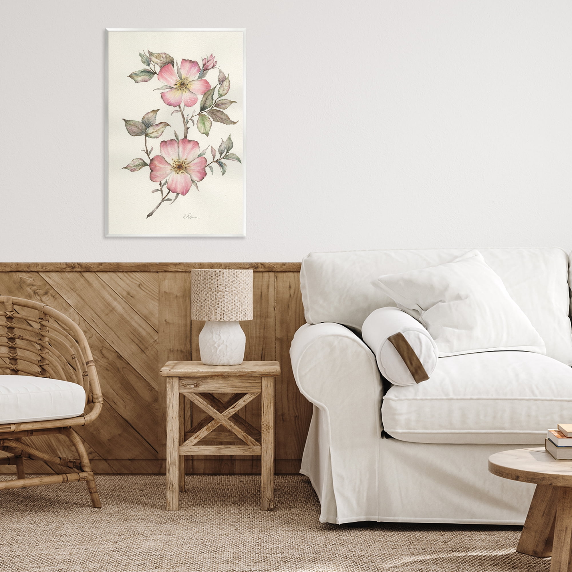 Stupell Industries Two Flowers Natural Study Wall Plaque Art, design by Cady Driver