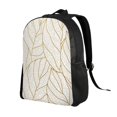 thumbnail image 2 of Haiem Elegant Gold Leaf Pattern Backpack - Stylish and Durable 15-inch Laptop Backpack with Waterproof Oxford Fabric, 2 of 8