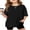 Black, variant on Girls T Shirts Oversized Short Sleeve Summer Tops Casual Crewneck Basic Tees