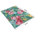 thumbnail image 4 of Pioneer Flower Floral Print Pattern Blanket,Comfortable Soft Flannel Throw Blanket,All Season,Warm Lightweight Blankets for Sofa Bed Couch Living Room Chair,40"x50", 4 of 4