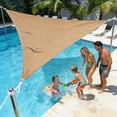 thumbnail image 2 of 12' x 12' x 12' Triangle Waterproof Sun Shade Sail Outdoor Canopy Cover UV Block for Backyard Porch Pergola Deck Garden Patio with Free Rope, 2 of 8