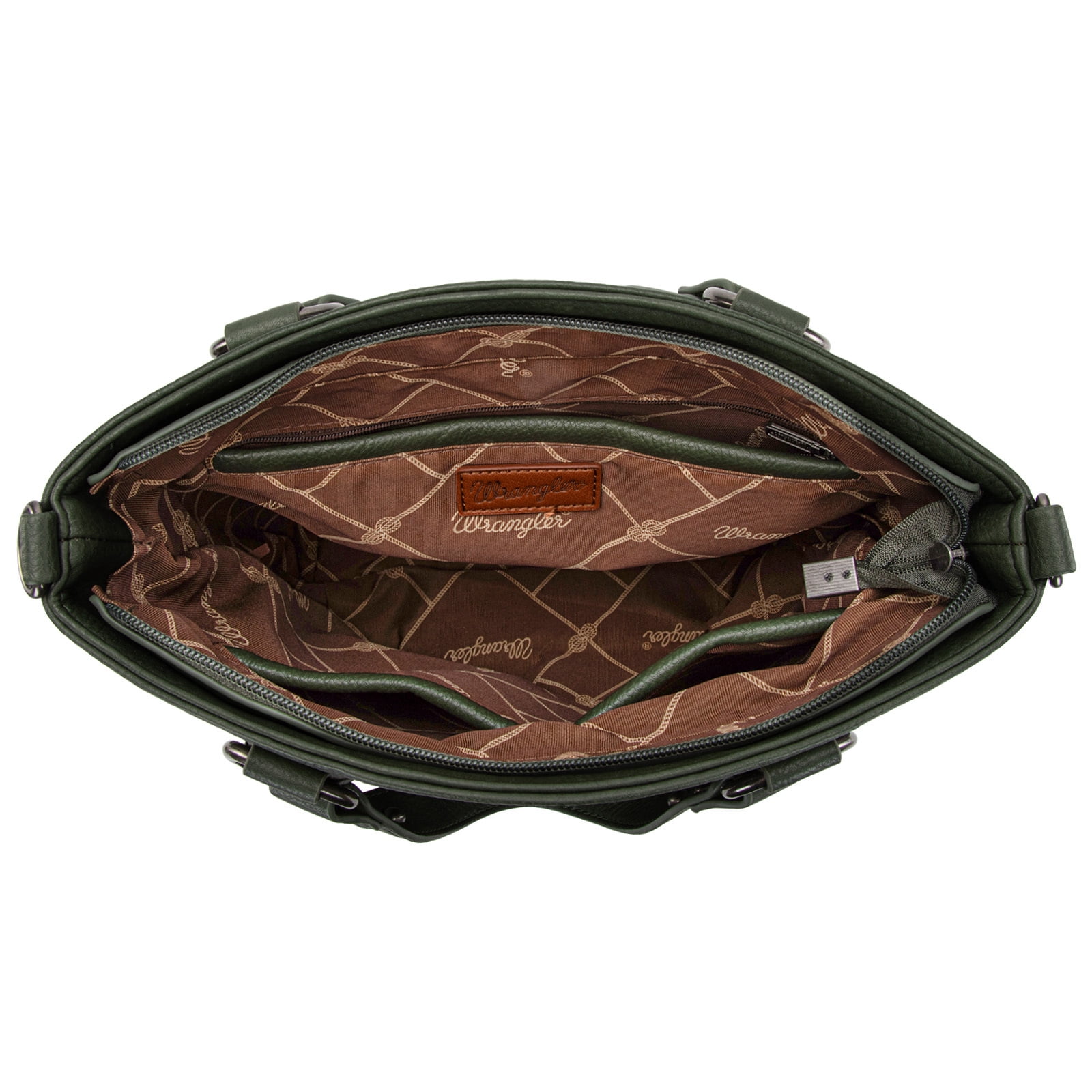 Wrangler Tote Bag for Women Large Crossbody Purses Western Designer Handbags, Green