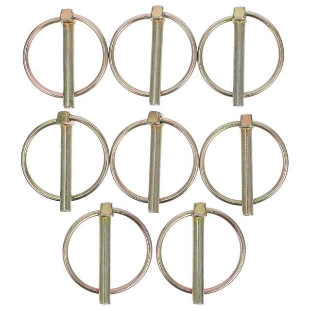 SHISUYAN 8pcs Lynch Pin With Rings Heavy Duty Lynch Pin For Farm Tractors Trailers Trucks Mower