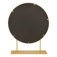 thumbnail image 4 of Kate and Laurel Rouen Moderne Charmant Miroir de Table Rond à Cadre en Métal avec Support, Or, 4 of 5