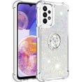 thumbnail image 4 of for Samsung Galaxy A23 4G/5G Glitter Case with Ring Holder, Bling Sparkle Floating Liquid Soft TPU Cushion Fashion Girly Women Girls Clear Case Cover for Samsung Galaxy A23  Colorful, 4 of 14