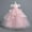 Pink, variant on NAISIBABY Girls Formal Pageant Dress, Bubble Sleeve Embroidery Mesh Wedding Birthday Dress Ruffled Lace Prom Maxi Dress Wine 10T