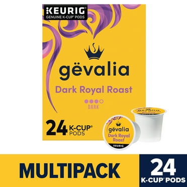 Gevalia Dark Royal Roast Coffee K-Cup Coffee Pods, 24 ct Box
