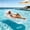 Clear, variant on Adult Inflatable Pool Lounge Float Chair, Extra Thick Water Floating Mat with Headrest & Cup Holders, Relaxing Float for Swimming Pool Lake Beach - 68.9" x 29.5"(Clear)