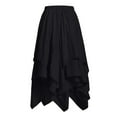 thumbnail image 4 of EDFBUYKRS Female Skirts Black Plus Size Skirt Suit for Women Women's Carnival Crypto Fringe Waist Scarf Towel Latin Dance Strap Waist Chain Fringe Lace up Skirt, 4 of 4