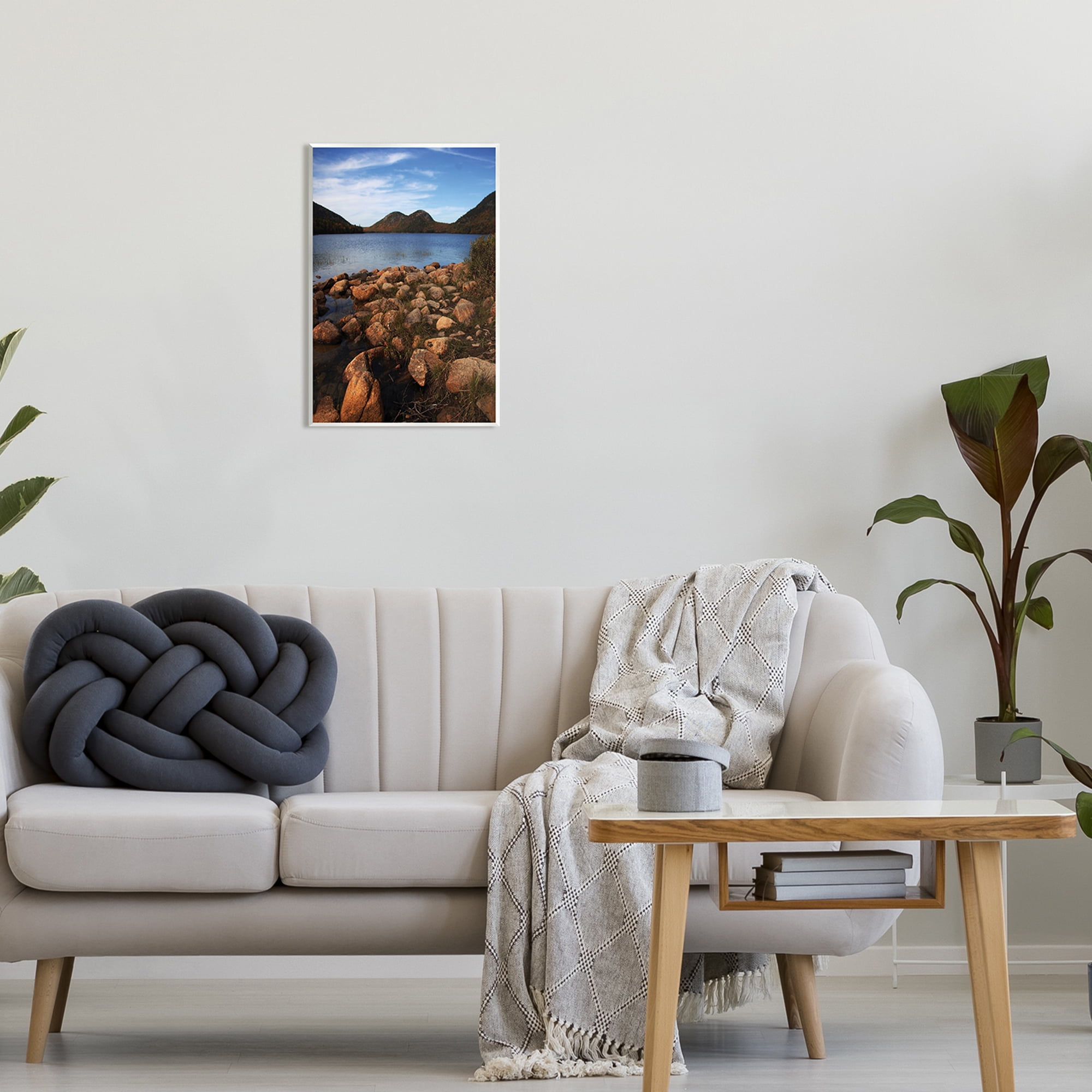 Stupell Industries Acadia Pond Photography Nature Photography Unframed Art Print Wall Art, 13 x 19