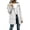 White-AnuYalue windbreaker jacket, variant on AnuYalue Women Waterproof Jacket Fashion Button Coat Striped Lined Windbreaker Jackets with Pockets Long Sleeve Outerwear