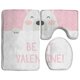 thumbnail image 1 of ABPHQTO Gráfico del oso polar de San Valentín Juego de alfombras de baño de 3 piezas Alfombra de baño Alfombra de contorno y tapa de inodoro ABPHQTO Cont-CHAPPLE-32879, 1 of 2