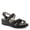 BLACK, variant on Women's ORWELL Ankle Strap Sandals – Adjustable Multi-Strap Design, Anatomic Footbed, Arch Support, Made in Turkey