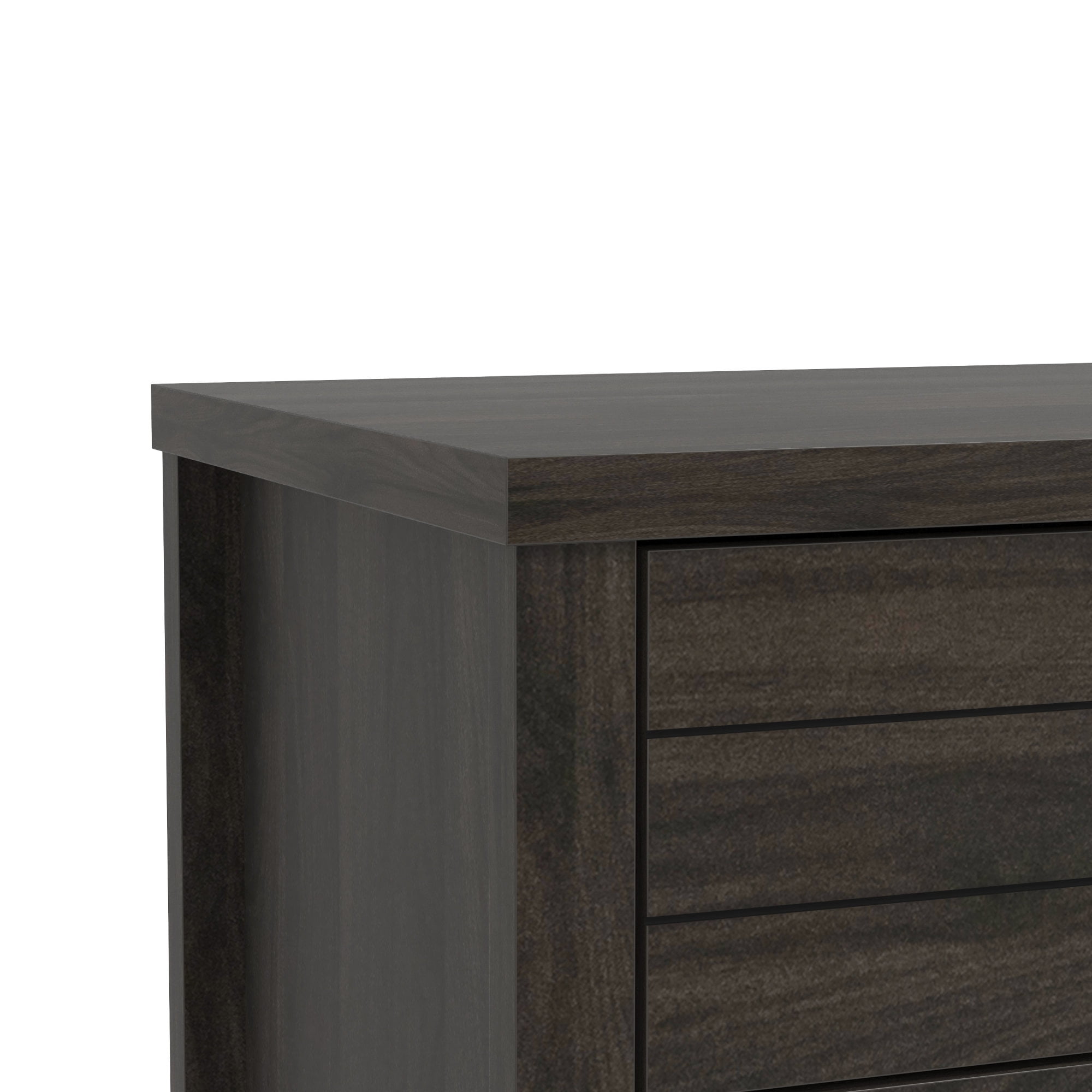 Lancaster Farmhouse 4-Drawer Dresser, Espresso, by Hillsdale Living Essentials