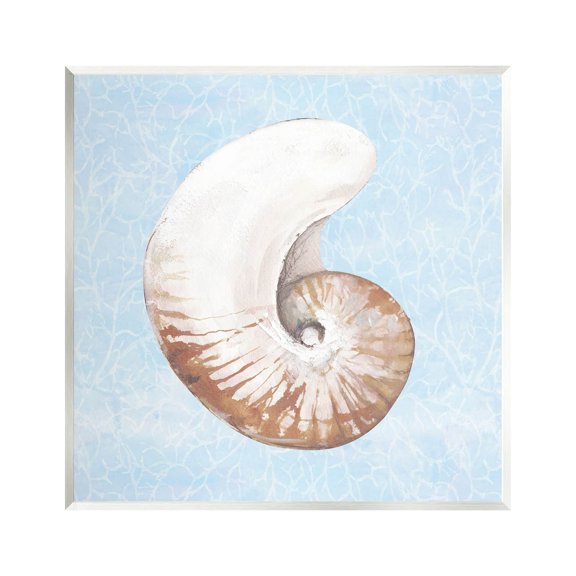 Sea Life Nautilus Water Pattern Animals & Insects Graphic Art Unframed Art Print Wall Art
