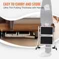 thumbnail image 4 of Escalera VEVOR, 2 peldaños, 150 kg de capacidad, acero plegable, 4 of 9