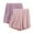 Pink, variant on Cameland 2PC Plus Size Pajama Shorts for Women Elastic Waist Comfy Lounge Shorts Soft Sleepwear Summer Shorts
