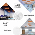 thumbnail image 5 of Burnt Orange Burlap Texture Fluorescent Light Covers, Farmhouse Vintage Orange Magnetic Light Covers for Ceiling Lights, Fluorescent Ceiling Shade Filters for Classroom Bedroom Office 4x2Ft x 1PCS, 5 of 8