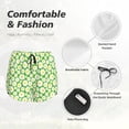 thumbnail image 6 of Lsque Daisies Flowers Printed Women's Running Shorts with Liner Pockets,Elastic Quick Dry Workout Athletic Gym Yoga Shorts,Womens High Waist Shorts-, 6 of 9