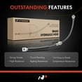thumbnail image 6 of A-Premium Front Driver Brake Hydraulic Hose Compatible with Select Chevy and Pontiac Models - Camaro 1984-1992, Firebird 1984-1992 - Replace# 17980323, 6 of 8