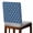 Blue, variant on Black Boho Geometric Chair Back Cover for Dining Room Set of 4,Retro Simple Ethnic Abstract Motifs Removable Kitchen Chair Slipcovers,Washable Seat Protector for Restaurant Party Banquet Wedding
