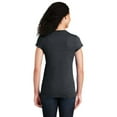 thumbnail image 4 of Gildan Softstyle Women’s T-Shirt, Short Sleeve Crew Neck Semi Fitted Cotton Tee, Dark Heather, 2XL, 4 of 5