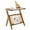 Walnut, variant on Topcobe Metal Frame End Table, Coffee Table with Magazine Rack and Tempered Glass Top with Charging Station, Side End Table for Living Room, Walnut