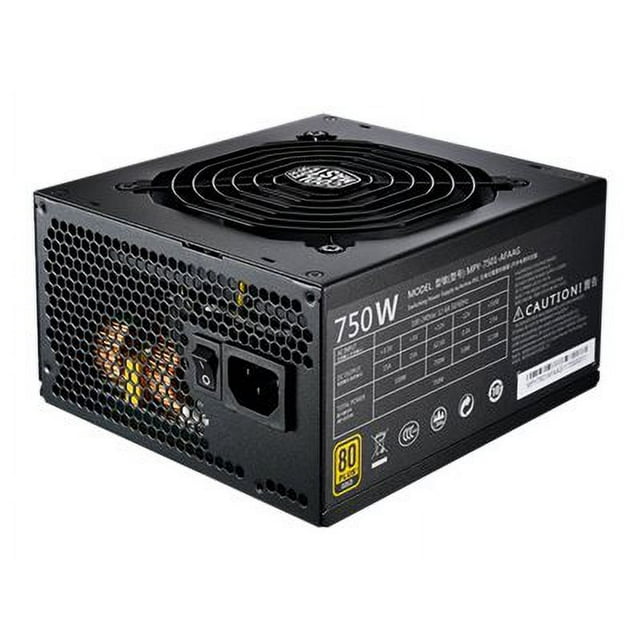 Cooler Master MWE Gold 750W Alimentation Informatique ATX12V avec PFC Actif, Neuf, 1 Unité