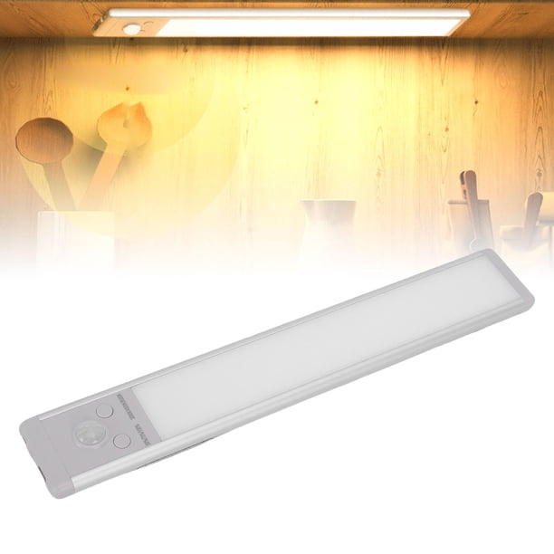 Luz 9.4in Iluminación Debajo Del Gabinete Luz LED Recargable Con Sensor De Movimiento Luz De Armario Magnética Para Interiores Lámpara Debajo Del Mostrador Para Escaleras De