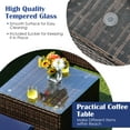 thumbnail image 6 of Gymax 6PCS Rattan Outdoor Sectional Sofa Set Patio Furniture Set w/ Navy Cushions, 6 of 10