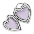thumbnail image 2 of 925 Sterling Silver Rhodium-Plated 24mm Swarovski Crystal Heart Locket, 2 of 3