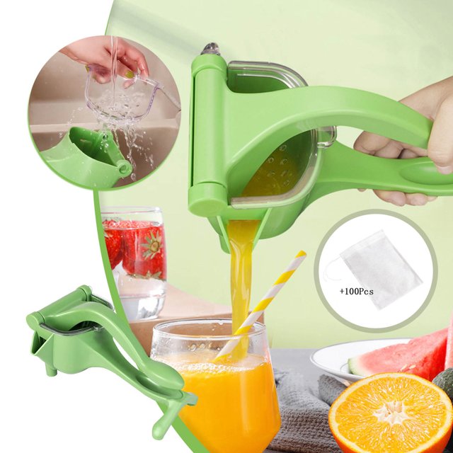 Xihbxyly Exprimidor Manual, Versátil Exprimidor de Cítricos Portátil, Diseño Fácil de Exprimir, Extracción Eficiente de Jugo, Perfecto para Limón, Naranja y Sandía, Ideal para Picnics En Casa o En La