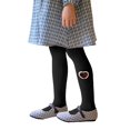 thumbnail image 3 of YunPes Kids' Ribbed Tights with Heart Patch Soft Stretchable Leggings Multiple Colors for Girls Girls Softball, 3 of 8