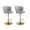 Grey, variant on Guyou Swivel Adjustable Bar Stools Set of 2, Velvet Counter Height Barstools with Petal Back and Gold Footrest, Modern Counter Bar Height Stool Chairs for Kitchen Island Bar Cafe, Dark Green