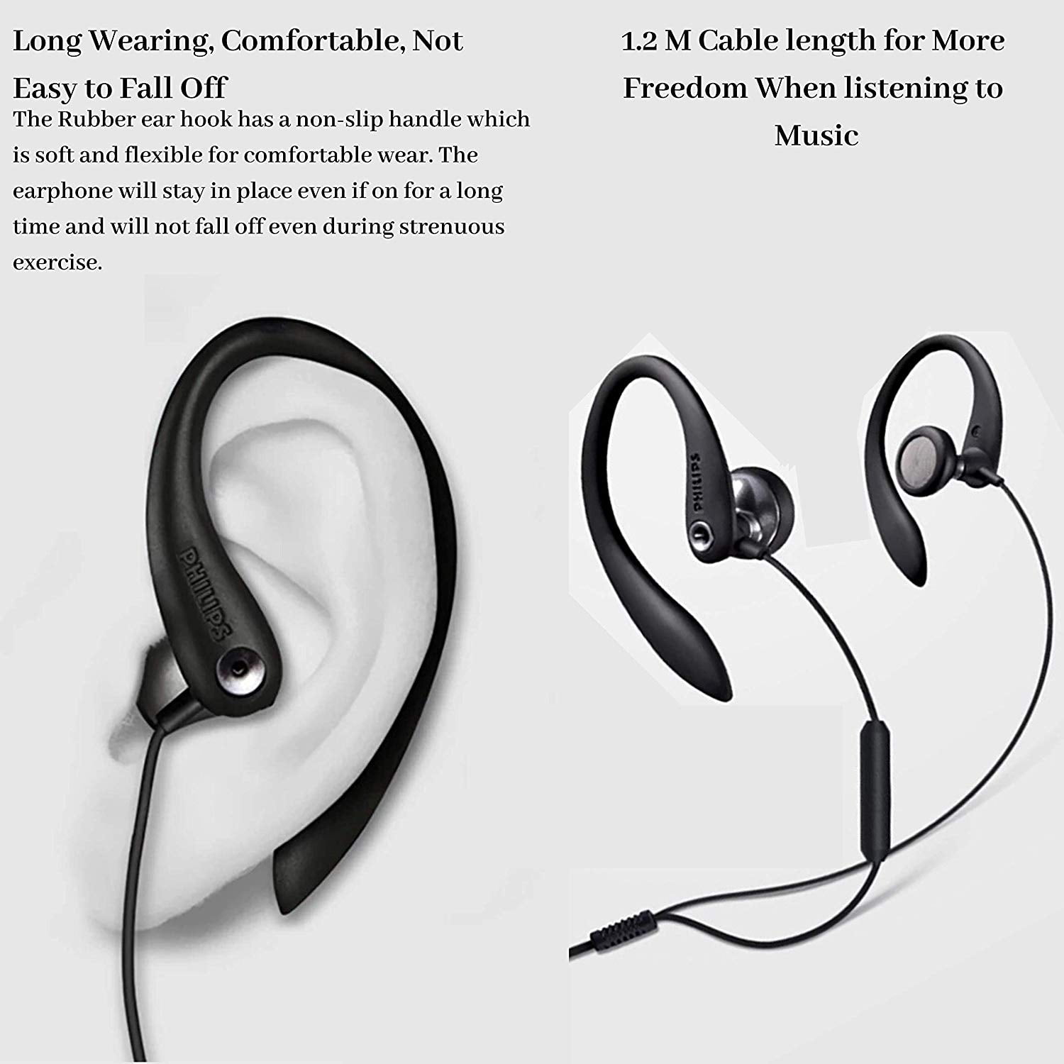 Philips in-Ear Sport Headphones W Mic (SHS3305WHT/27) White
