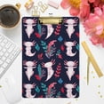 thumbnail image 4 of FMSHPON PinkBlue Cute Axolotl Clipboard Hardboard Wood Nursing Clip Board and Pull for Standard A4 Letter 13x9 inches, 4 of 5