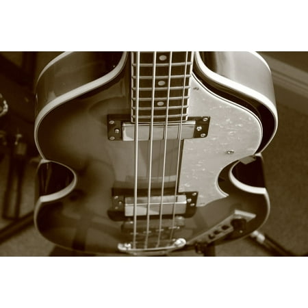 Canvas Print Bass Beatles Rock Instrument Guitar Bass Guitar Stretched Canvas 10 x (10 Best Bass Guitars)