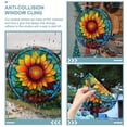 thumbnail image 2 of 2pcs Sunflower Electrostatic Window Decals Window Clings Anti-collision Window Decals Removable Window Decal, 2 of 3