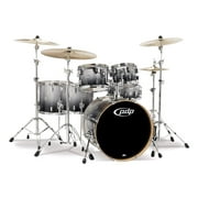 Pacific Drums CM6 Concept Maple Drum 6-Piece Shell Pack - Silver Black Fade