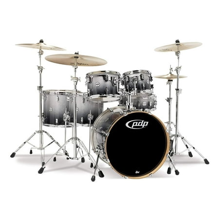 Pacific Drums CM6 Concept Maple Drum 6-Piece Shell Pack - Silver Black Fade