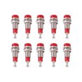 thumbnail image 2 of Banana Jack Socket,J.40006 10pcs/set 2mm Nickel Banana Female Jack Socket Panel Mount Binding Post Streamlined Design, 2 of 14