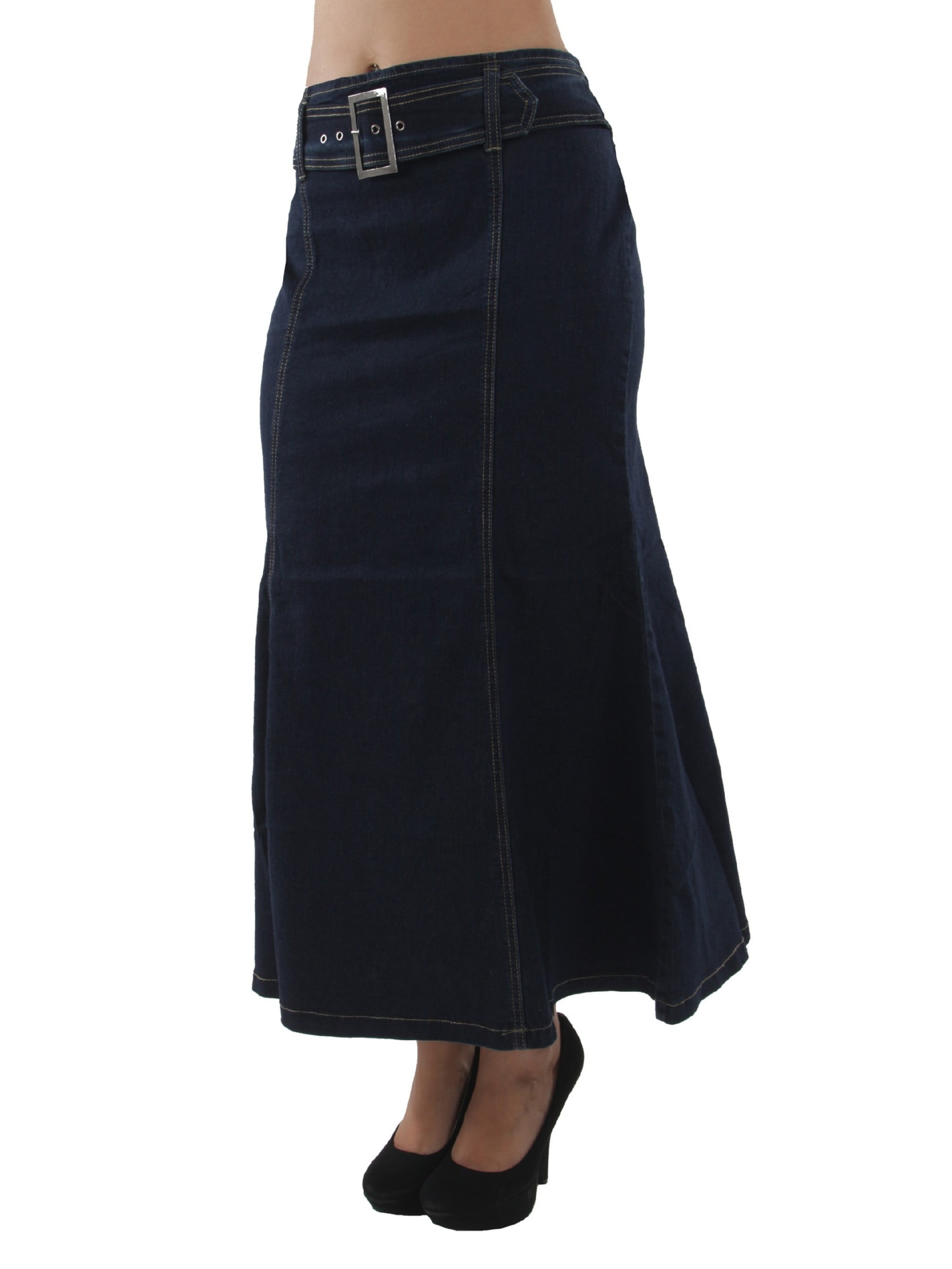 plus size denim mermaid skirt