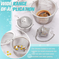 thumbnail image 4 of 3 Pieces Ultrasonic Cleaner Baskets Ultrasonic Cleaning Solution Ultrasonic Parts Cleaner Jewelry Steam Cleaner Basket, 4 of 7