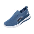 thumbnail image 2 of Domzle Orthopedic Walking Shoes for Women,2026 New Orthowalkway Womens Shoes,Woven Orthopedic Breathable Walking Sneaker Non-Slip Arch Support Slip on Shoe Blue 42, 2 of 4