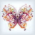 thumbnail image 2 of Abstract Butterfly Wall Decal by Wallmonkeys Peel and Stick Graphic (24 in H x 24 in W) WM217719, 2 of 4