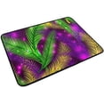 thumbnail image 2 of Coolnut Mardi Gras Door Mats Non-Slip Washable Indoor Outdoor Entrance Welcome Floor Mat for Kitchen Bathroom Bedroom Home Decor,23.6"x15.7", 2 of 6
