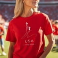 thumbnail image 2 of VibeNest Studio Unisex Statue of Liberty USA 1776-2026 Line Art Patriotic 4th of July Graphic T-Shirt, 2 of 5
