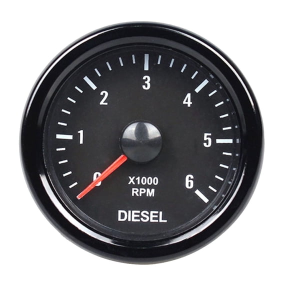 Mosiee 52Mm Diesel Engine Electrical Gauges: 0-6000 Rpm Dashboard Readout