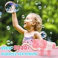 thumbnail image 7 of Jaawind 2 Pack Bubble Machine for Kids, Bubble Blaster 40 Holes, Electric Bubble Blower Maker Toys for Boys Girls Toddlers 3 4 5 6 7 8Years Old, Gift for Indoor Outdoor Wedding Birthday Pink&Blue, 7 of 7